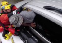 Florence: Video shows California swiftwater rescue team pulling man from SUV