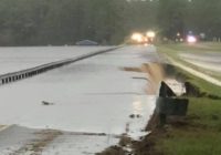 Sanford Dam fails due to rising waters from Florence