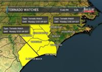 Tornado watch issued for southeastern NC until 5 a.m.