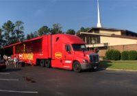 Denny's Mobile Relief Diner serving meals to those impacted by Florence