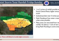 Flash flooding, up to 5 inches of rain possible this weekend in San Antonio