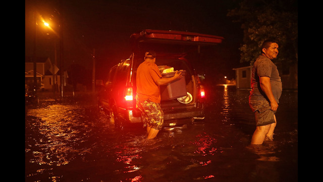 Some parts of New Bern could be flooded with a possible 9-foot storm surge as the Category 2 hurricane approaches the United States. (Photo by Chip Somodevilla/Getty Images)