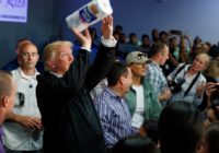 Trump again harps on Hurricane Maria death toll as Florence kills in the Carolinas