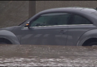 Flooded cars back on the road