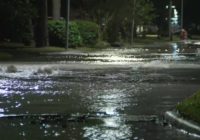 Water main break causes street flooding near Galleria