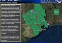 Flash flood watch in effect until noon