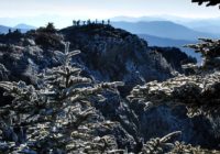 Wind gusts comparable to a Category 3 hurricane are blowing at Grandfather Mountain