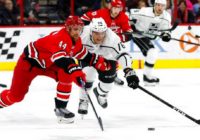 Hamilton scores twice, Hurricanes rout Kings 6-1