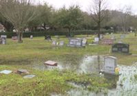 Flooding in cemetery makes it difficult to visit deceased