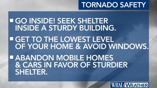 Tornado safety tips