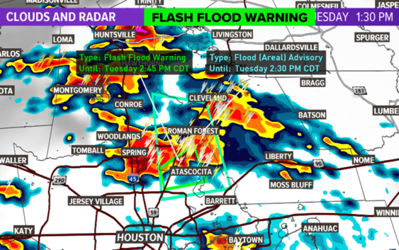 Flash Flood Warning For Fort Bend, Harris, Montgomery, Brazoria ...