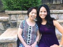 WRAL Anchor Reporter Renee Chou and her mom