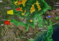 Weather Update: Tornado reported near Columbus, Texas | Severe thunderstorm warning in effect