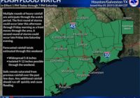 UPDATE: National Weather Service Issues Flash Flood Watch For Southeast Texas