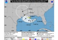 Tropical update: First forecast cone issued – portions of Louisiana under Tropical Storm Watch