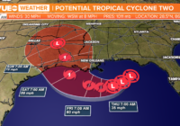 Tropical system strengthening in the Gulf, expected to become hurricane