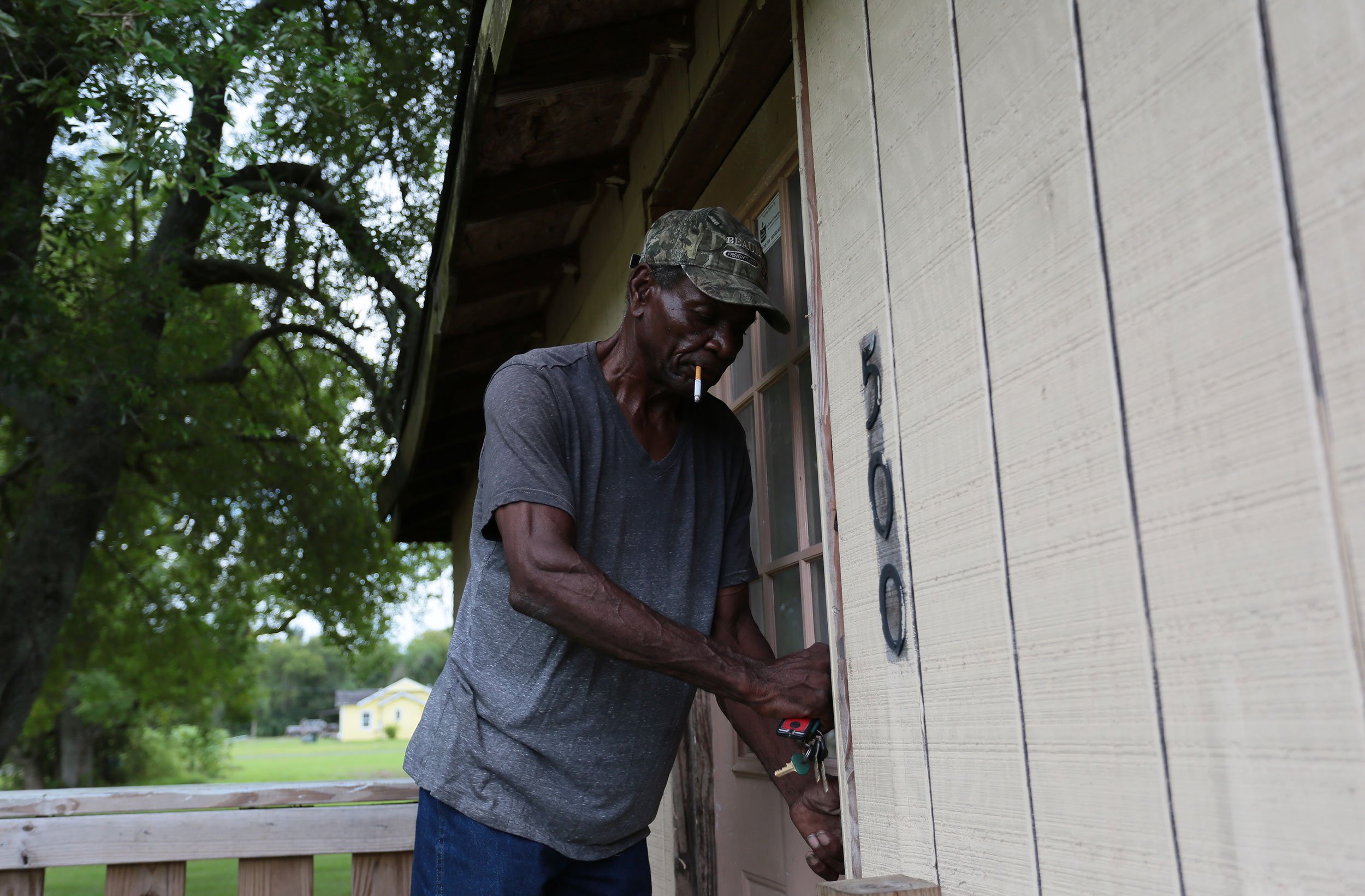 Henry Wilson's house in Port Arthur's Montrose neighborhood is still uninhabitable.