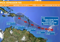 Tropical Depression Five forms as peak of hurricane season approaches