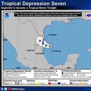 Tropical Storm Fernand will bring rain to South Texas