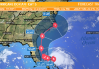 Hurricane Dorian intensifies to strong category 5 hurricane