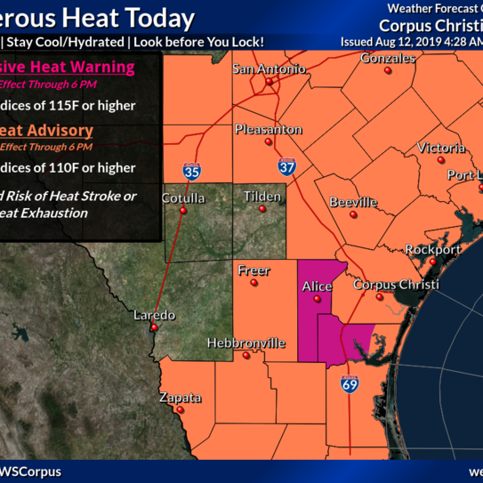 Heat advisory: This is how dangerous heat conditions could get for South Texas