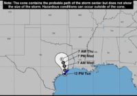 Tropical depression 11 forms in Gulf; Flash flood watch goes into effect at 1 p.m.