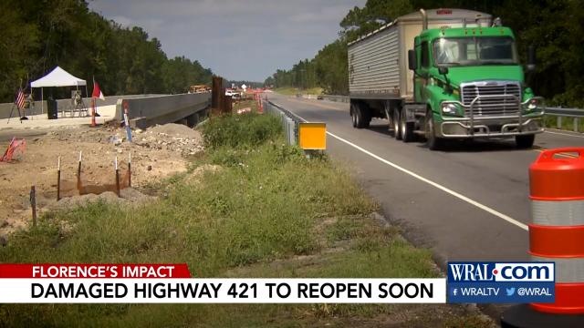 Hwy. 421 bridge almost set to open