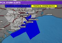 Tropical Storm Imelda makes landfall in Freeport; Tropical storm warning from Sargent to Port Bolivar