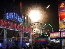 NC State Fair at night