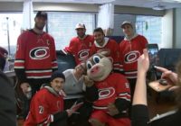 Carolina Hurricanes spread cheer with sick patients, help students shop for Christmas