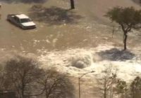 HFD rescues 3 people after massive water main break floods East Loop; several areas have no water