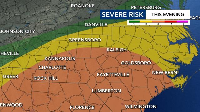 Level 3 risk for severe weather Thursday