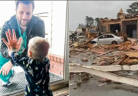 Arkansas tornado destroys home of doctor whose touching photo with 1-year-old son went viral