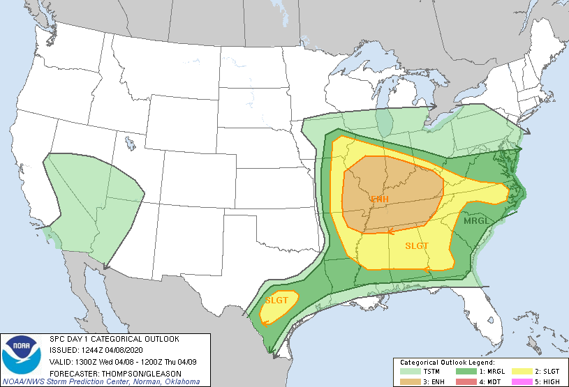 Damaging winds, hail to affect several central NC counties Wednesday ...