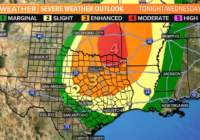 Severe weather possible in parts of South Texas Wednesday morning