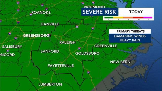 Level 1 risk for severe weather July 23, 2020