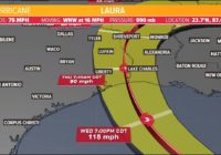 Hurricane Laura: Hurricane warning issued along the Galveston coastline