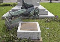 Hurricane Laura blew down a controversial Confederate statue in Louisiana