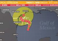 Tracking the Tropics: Tropical Depression 22 becomes Tropical Storm Beta