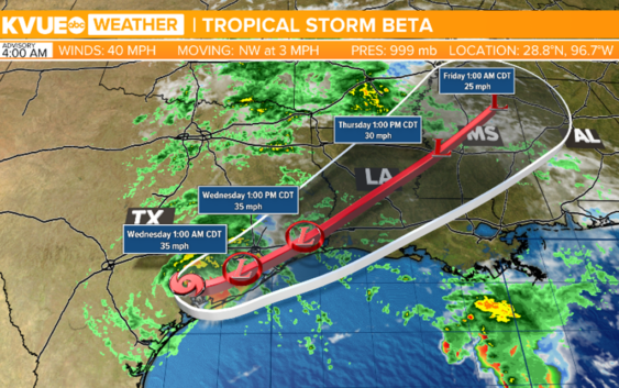 Tropical Storm Beta's Tuesday impacts in Central Texas – Weather Preppers