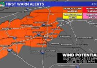 Tropical Storm Warning expanded into Charlotte ahead of Zeta; many schools switch to 'remote' day