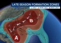 Tropical Storm Eta will likely form for the first time in history