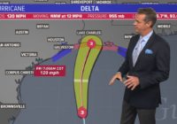 Houston Forecast: Gusty winds, light showers as Hurricane Delta makes landfall well to our east