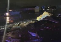 Possible tornado damage in Texas City after severe storms