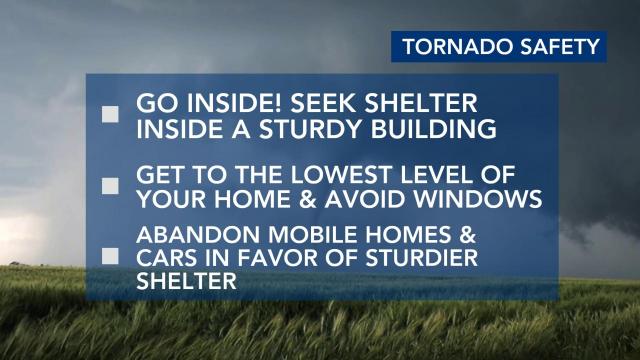 Tornado safety tips