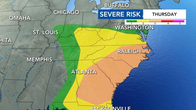 Severe weather possible Thursday, March 18