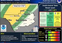 San Antonio area could see severe weather including hail and damaging winds