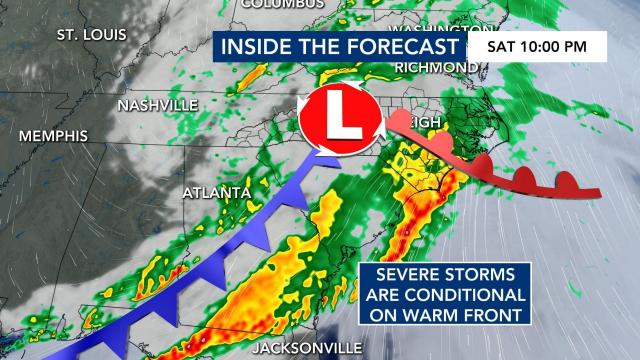 Futurecast: Saturday at 10 p.m.