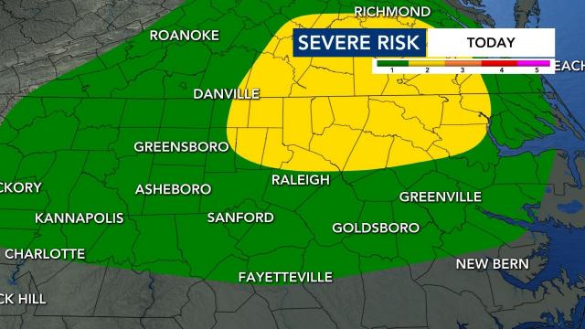 Severe weather risk for Friday, April 9