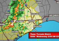 Tornado Warning in effect until 9 p.m. for several Houston-area counties